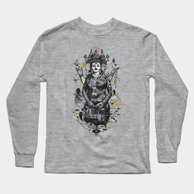 Dweller on the Threshold Long Sleeve T-Shirt by chaos_magic